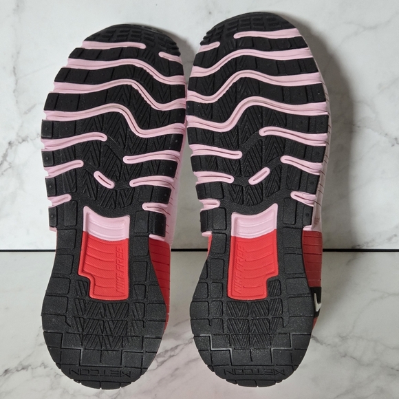 Nike Free Metcon 6 White Bright Crimson Pink Foam Womens Sneakers Shoes 11.5 - Picture 8 of 9